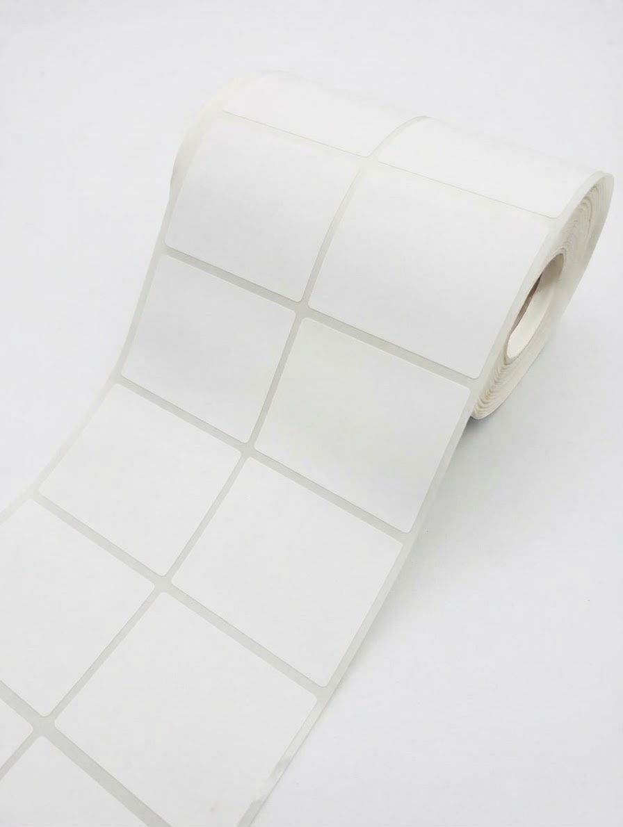 Rollo de etiquetas autoadhesivas 2 columnas cuadrado ETIGAMA