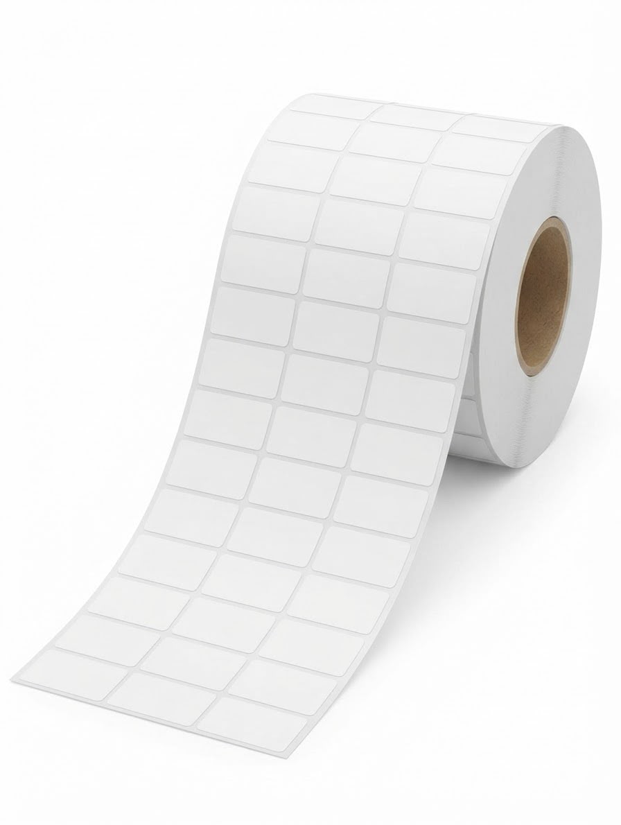 Rollo de etiquetas autoadhesivas 3 columnas rectangular ETIGAMA